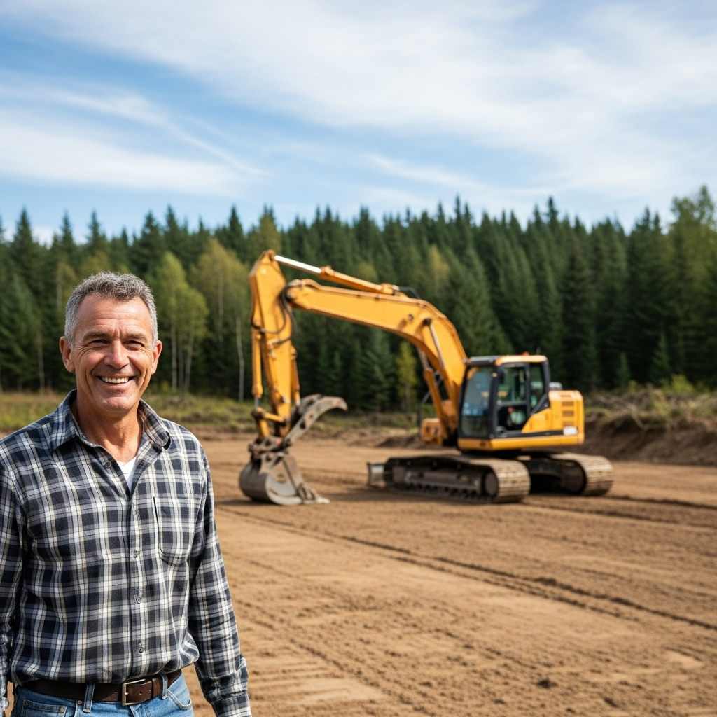 Client with excavation work in Castlegar